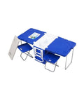 28L Cooler Box and Folding Table Chair Set Blue